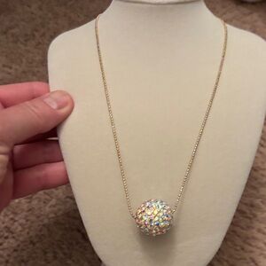 Kirk’s folly crystal ball necklace brand new